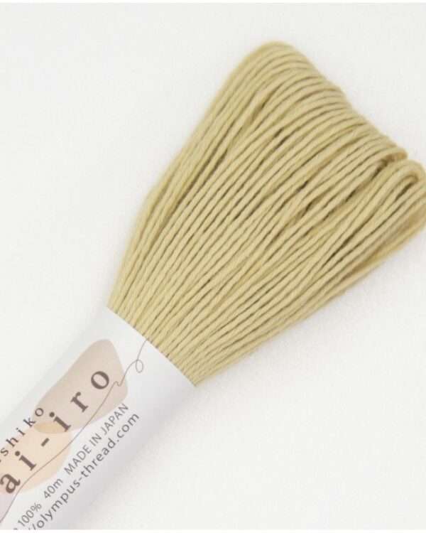 Fil sashiko pastel Awai Iro Olympus 40 m - Coloris A7 Mellow yellow