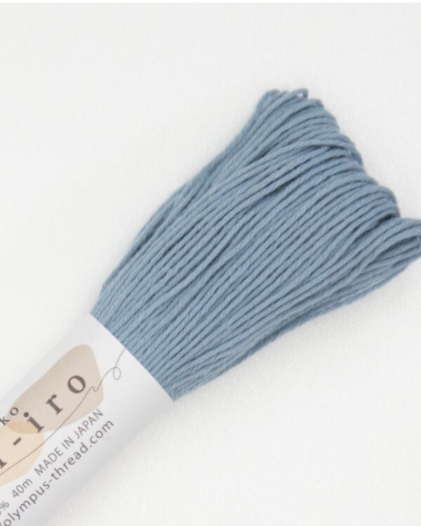 Fil sashiko pastel Awai Iro Olympus 40 m - Coloris A9 Smoky blue