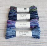 Collection de fils sashiko Hobbyra Hobbyre bleu 56m