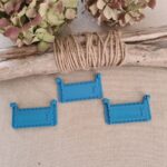 Guide couture articulé en plastique durable - 2mm Bleu