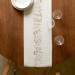 Kit de point de croix Chemin de table Fleurs et herbes - Rico Design