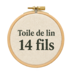Toile de lin 14 fils