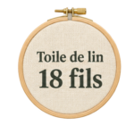 Toile de lin 18 fils