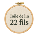 Toile de lin 22 fils