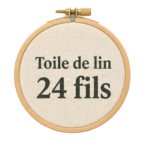Toile de lin 24 fils