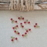 Breloque en verre – Duo de cerises