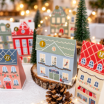 Calendrier de l'avent 2026 - Village de Noël couleur pastel – Image 6