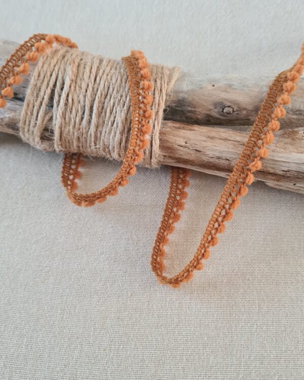 Mini pompons - Coloris Rouille 048