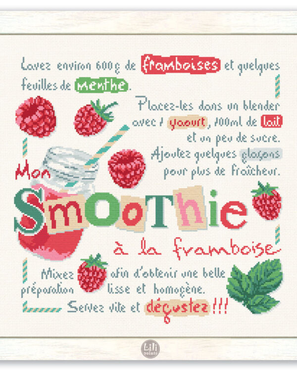 Lilipoints - Mon smoothie à la framboise G059