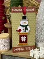 Décoration de Noël Bonhomme de neige - Primrose Cottage – Image 3