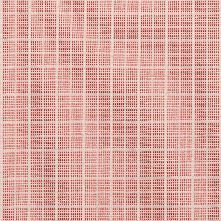 tilda-fabrics-woven-tea-towel-basics-waffle-plaid-stripes-red Tissu woven tea towel waffle plaid red - Tilda – Image 1